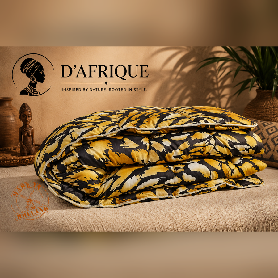D'Afrique Panther Dekbed | vulgewicht 300 g/m² | Anti-allergisch