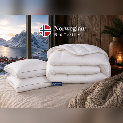 Norwegian Slaapset | dekbed 240x200 cm + 2 boxkussens | Anti-allergisch