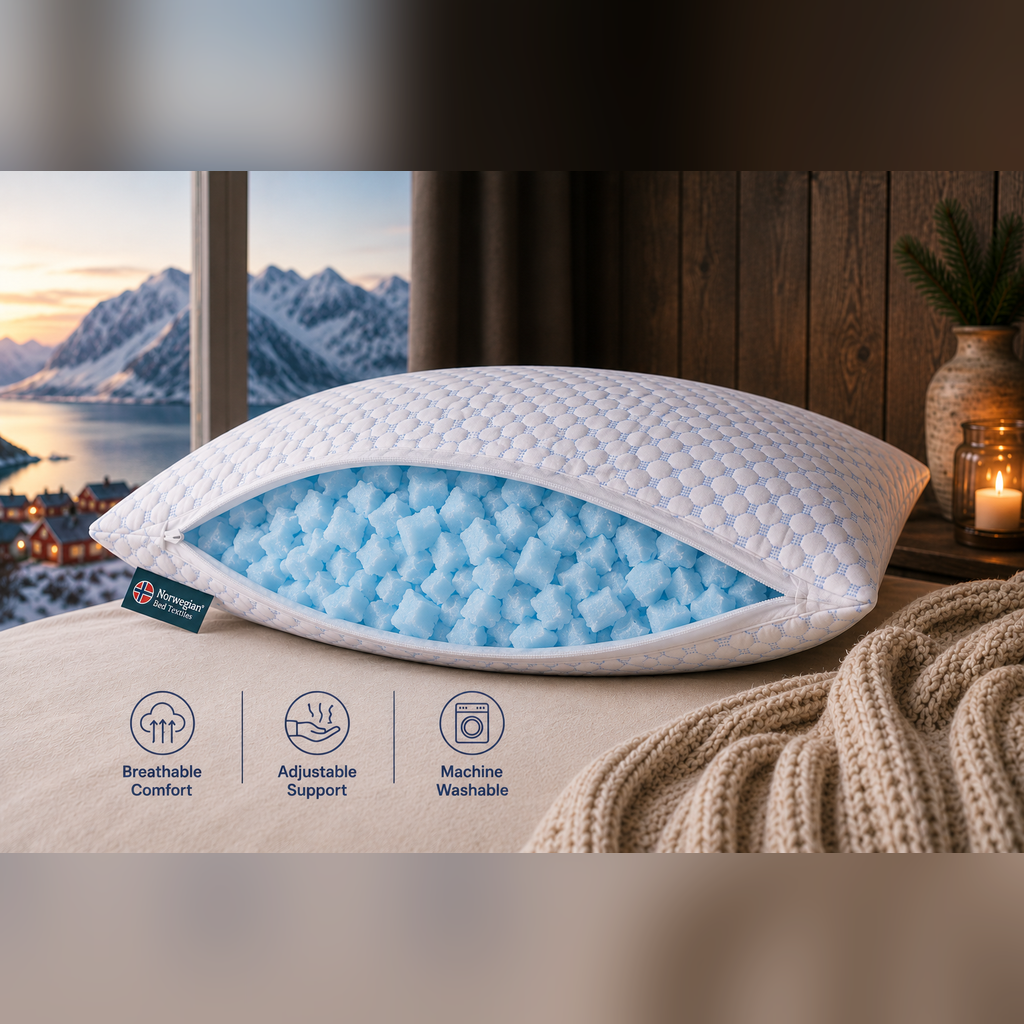 Norwegian Premium Traagschuimkussen | 50x70 cm | Losse vulling